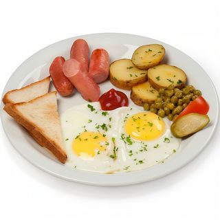 Яєшня Дядечко Сем з сосискою (300г)