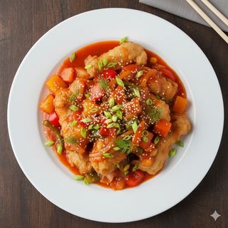 Żabie udka w sosie słodko-kwaśnym 400g
