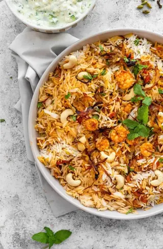 prawn biryani