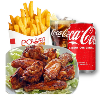 Menú alitas de pollo (5unds)