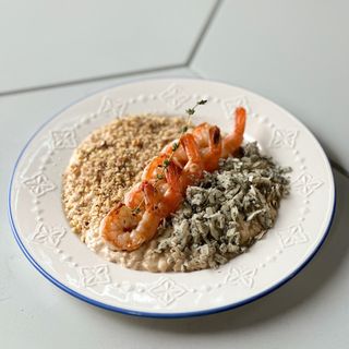 Різото з тигровими креветками