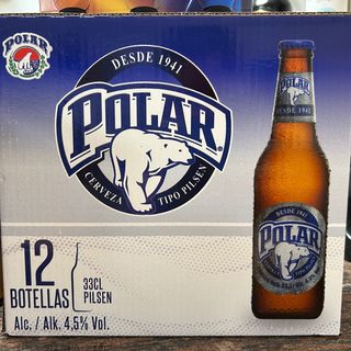 Cerveza Polar 24 botellas + 6 Copas Polar