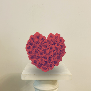 Caja de 15 Rosas Rojas Corazón 