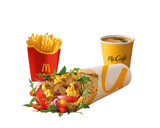 McZestaw Śniadaniowy McWrap® z Jajecznicą i Pieczarkami