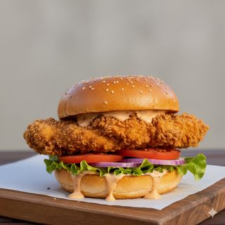 Smash Chicken Burger