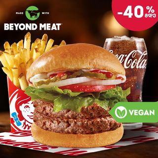 ორმაგი ვენდის ფლენთ ბურგერი კომბო