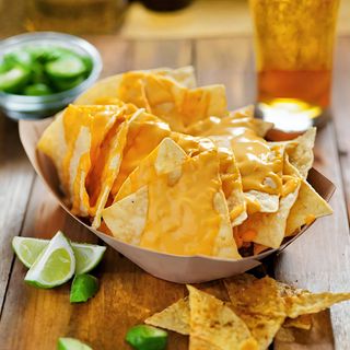 Nachos con queso