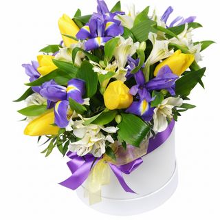 Квіти в коробці"Ти - моє чудо!"