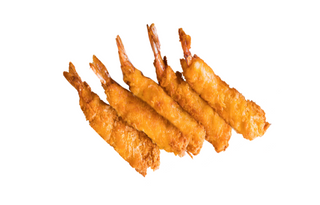 Креветки темпуро з сирним соусом 5шт\20г