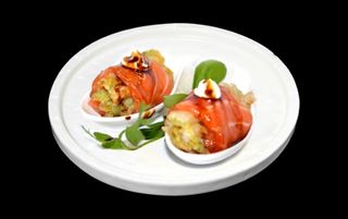 801. Salmon flower roll 2 pezzi