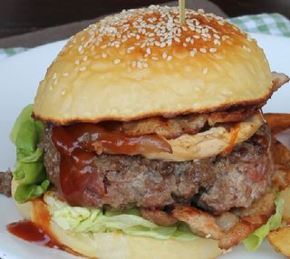 Panino con hamburger