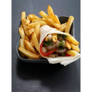 Shawarma With Chips Roll