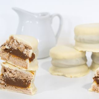 Alfajor chocolate blanco