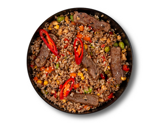 Рис з яловичиною гострий