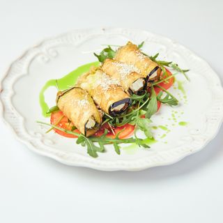 Рулеты из баклажан