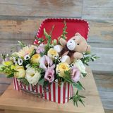 Cutie cu flori Simpatie