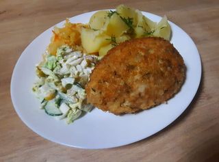 Kotlet drobiowy mielony z mozzarellą