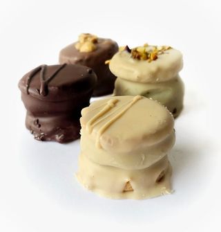 Mini Alfajor Dulce De Leche Chocolate Negro