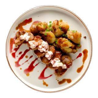 Свинско бонфиле с рагу от ябълки