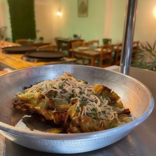 Flor de alcachofa con foie