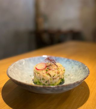 Tartar de pez mantequilla