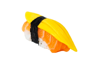 Nigiri Salmón con Mango, 2 Piezas