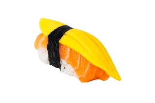 Nigiri Salmón con Mango, 2 Piezas