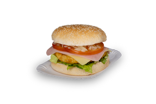 Hamburguesa De Pollo Rebozado Súper