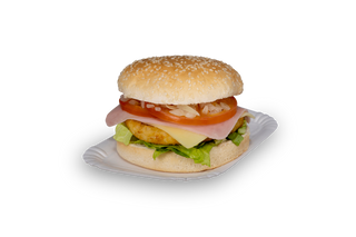 Hamburguesa De Pollo Rebozado Súper