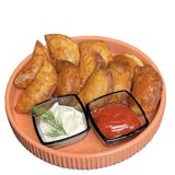 Вареники с картофелем жареные