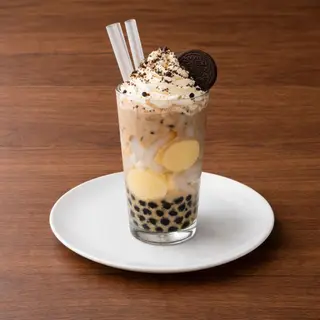 Coconut Jelly & Egg Pudding Milk Tea