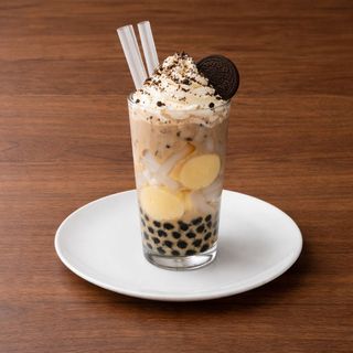 Coconut Jelly & Egg Pudding Milk Tea