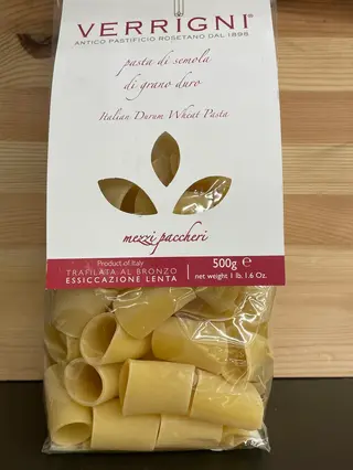 Pasta verrigni mezzo pacchero 500 gr