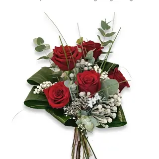 5 rose rosse