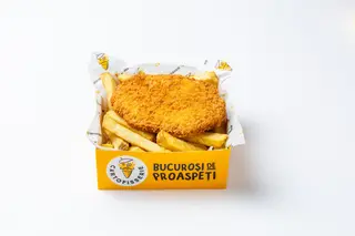 Cartofi cu Snitel Vegan Medium
