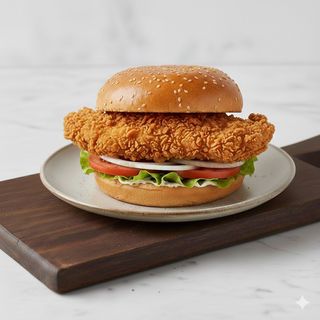 Hamburguesa De Pollo Crujiente