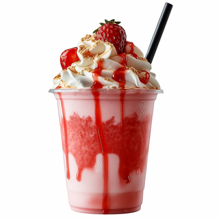 Batido De Helado De Fresa