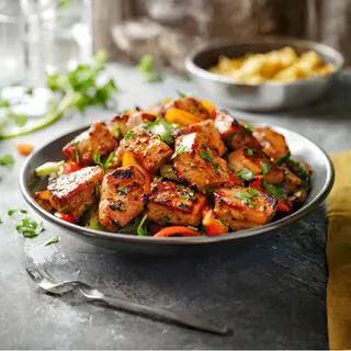 Porc Sauté Aux 5 Épices Avec Attiéké