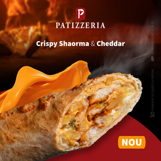 Crispy shaorma & cheddar