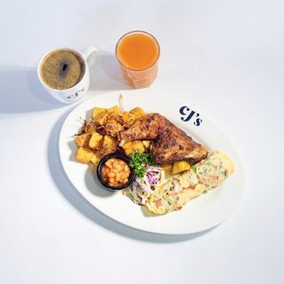 Roasted Chicken & Egg Breakfast Combo (7AM - 12PM)
