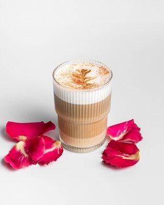 Латте цветочно-малиновый(350мл)