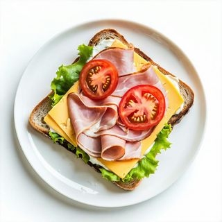 Bagietka Ser, szynka