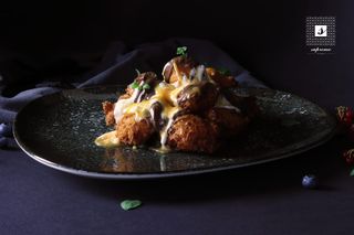 Papanasi cu Nutella si caramel