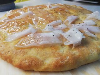 Focaccia con lardo