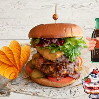 Menú DOUBLE BBQ Bacon CheeseBurger