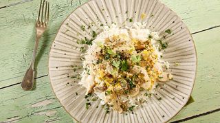 Pureći medaljoni sa šampinjonima i rižom