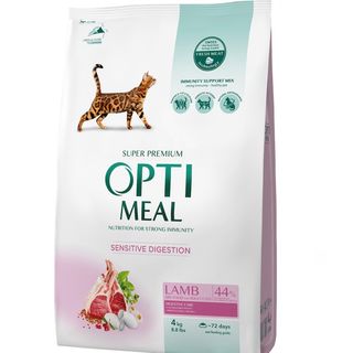 OptiMeal для котів з чутливим травленням з ягням, 4 кг