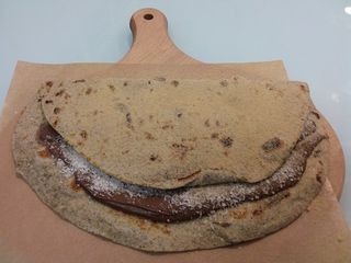 Piadina con Nutella e cocco