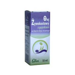 Olej żywokostowy z gojnikiem na bazie oleju lnianego 50ml Flos