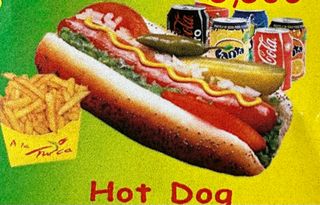 Menú Hot Dog